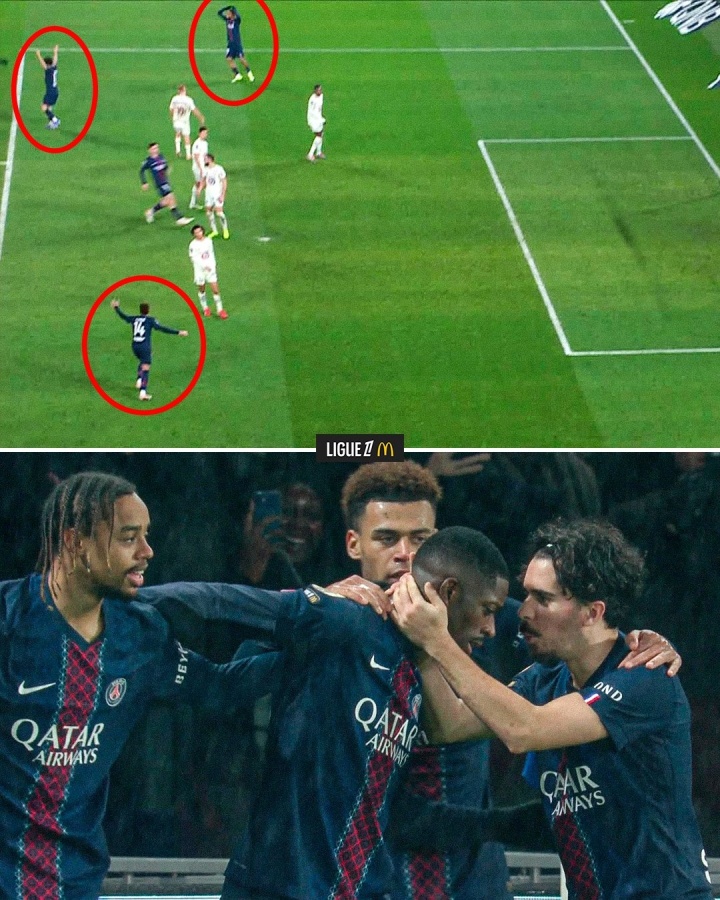 九游互动中心-艺术品！登贝莱神仙挑射技惊四座，队友现场目睹震撼抱头+庆祝