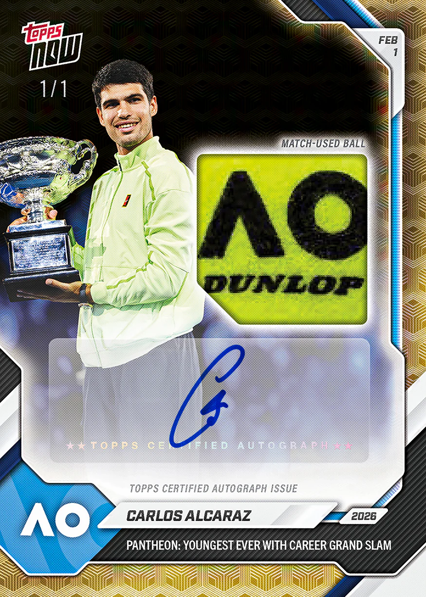 九游娱乐-阿尔卡拉斯夺冠上新！双新秀订购破5万张！